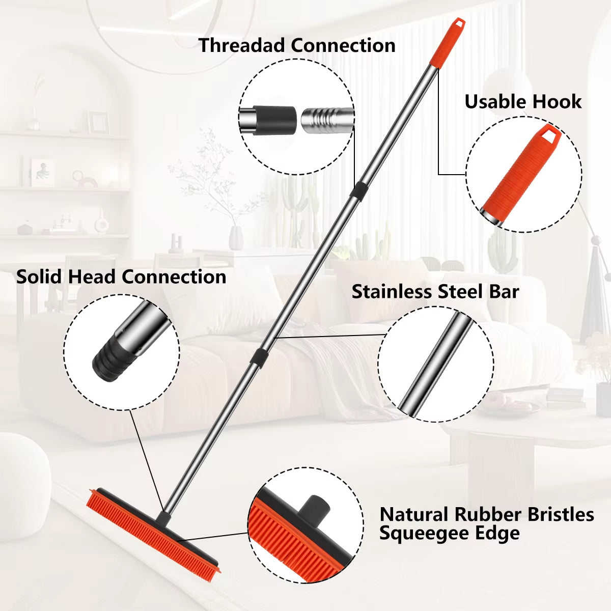 Pet Hair Removal Broom 